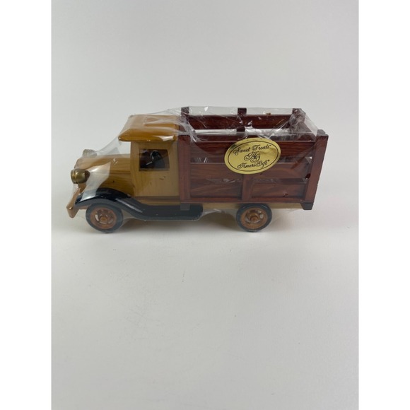 Wooden Ships Other - Vintage Scale 1930s 1940s Box Truck Wooden Open Top Display Piece Amerigift